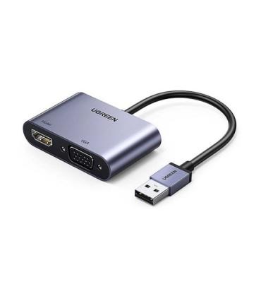 تبدیل USB 3.0 به HDMI و VGA یوگرین CM449 Ugreen  CM449 USB 3.0 To To HDMI / VGA Converter / 20518