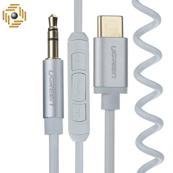 کابل تبدیل USB-C به AUX یوگرین مدل 4-30633 طول 1 متر Ugreen 30633-4 USB-C To AUX Cable 1m