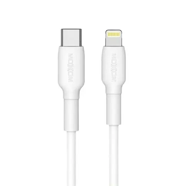 کابل تبدیل USB-C به لایتنینگ موکسوم مدل MX-CB77 PD 20W طول 1 متر -