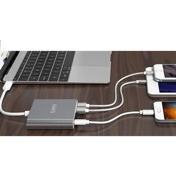 مبدل USB-C به USB و کارت خوان اوریکو مدل RCC2A Orico RCC2A USB-C To USB Adapter and Card Reader