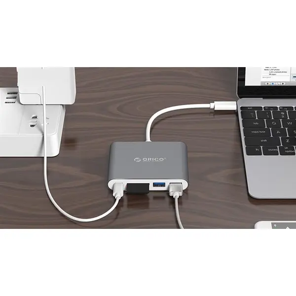 مبدل USB-C به USB و کارت خوان اوریکو مدل RCC2A Orico RCC2A USB-C To USB Adapter and Card Reader