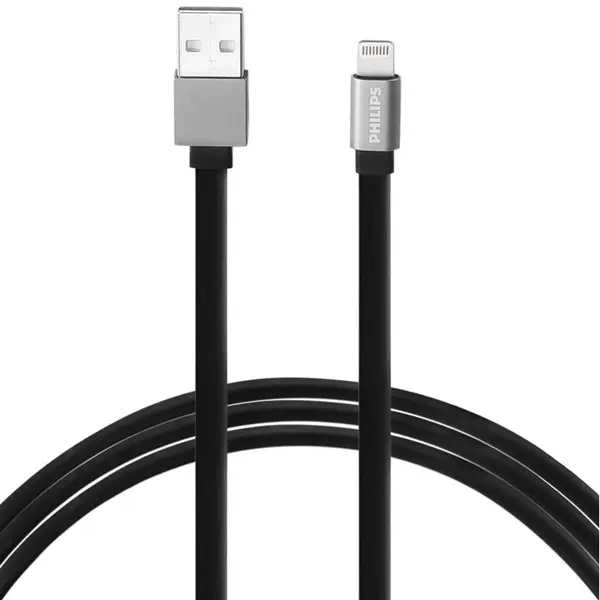 کابل تبدیل USB به لایتنینگ فیلیپس مدل DLC2508F طول 1.2 متر Philips DLC2508F USB to lightning Cable 1.2m