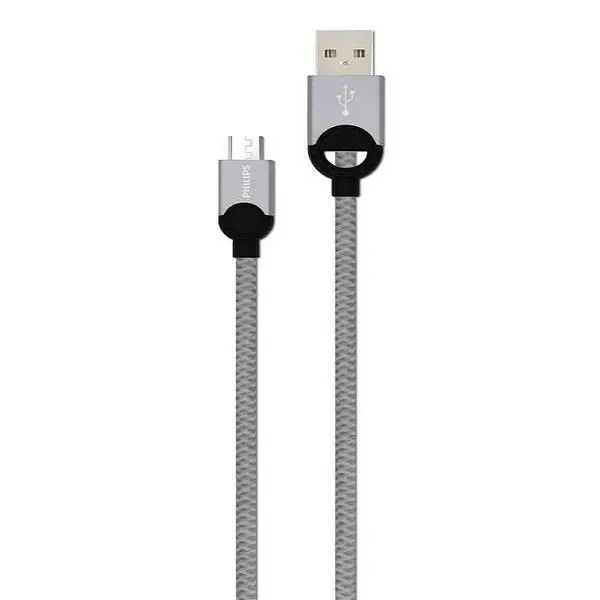 کابل تبدیل USB به microUSB فیلیپس مدل DLC2618T طول 1.2 متر