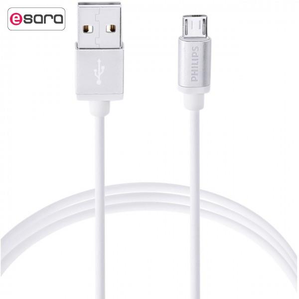 کابل تبدیل USB به microUSB فیلیپس مدل DLC2518B طول 1.2 متر Philips DLC2518B USB To microUSB Cable 1.2m