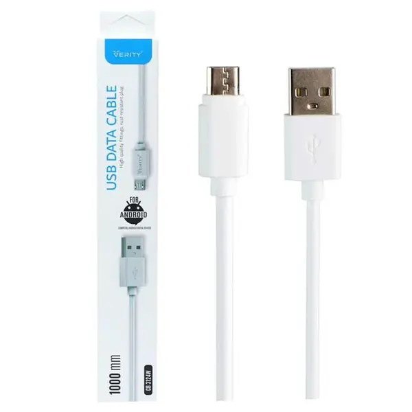 کابل تبدیل USB به micro USB وریتی مدل CB 3124B به طول 1.5 متر Verity CB3124A MicroUSB to USB 1m