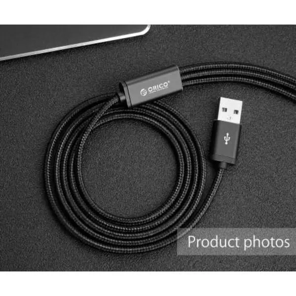 کابل تبدیل USB به لایتنینگ/microUSB/USB-C اوریکو مدل H3S-12 طول 1.2 متر ORICO H3S-12 Right-angled 3 in 1