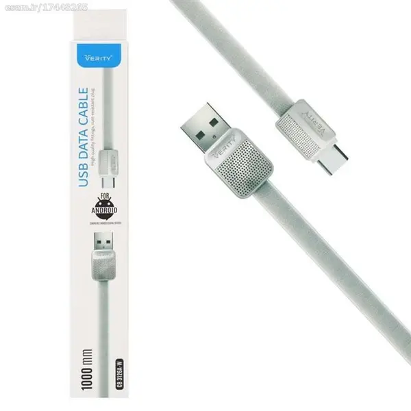 کابل تبدیل USB به micro USB وریتی مدل CB 3126A-B به طول 1 متر Verity CB 3126A lightning Cable 1m
