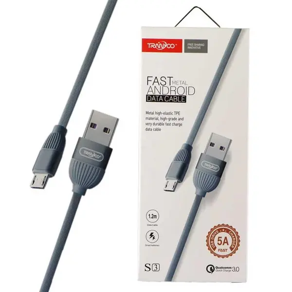 کابل تبدیل USB به microUSB ترانیو مدل S3 طول 1.2 متر کابل تبدیل USB به microUSB ترانیو مدل S3 طول 1.2 متر - 4