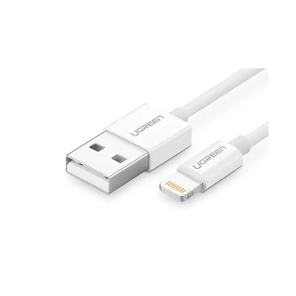 کابل تبدیل USB به لایتنینگ یوگرین مدل US155 طول 1 متر Ugreen US155 USB To Lightning Cable 1m