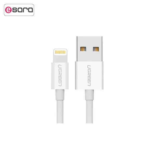 کابل تبدیل USB به لایتنینگ یوگرین مدل US155 طول 2 متر Ugreen US155 USB To Lightning Cable 2m - 4