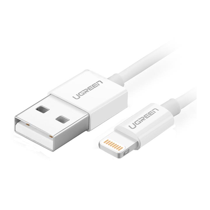 کابل تبدیل USB به لایتنینگ یوگرین مدل US155 طول 2 متر Ugreen US155 USB To Lightning Cable 2m