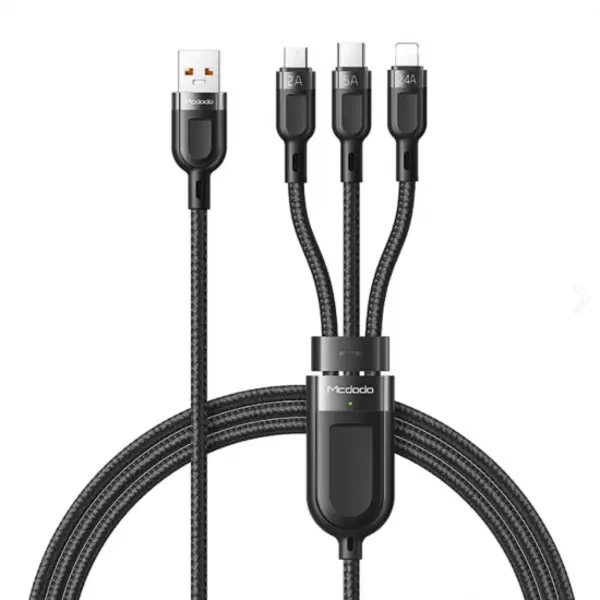 کابل تبدیل USB به USB-C /لایتنینگ /MicroUSB مک دودو Mcdodo مدل CA-8790 طول 1.2 متر - 2
