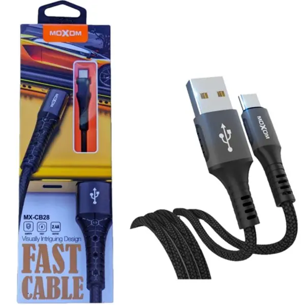 کابل تبدیل USB به USB-C موکسوم مدل MX-CB28 طول 1 متر -