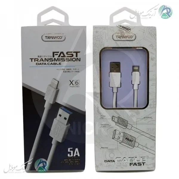 کابل تبدیل USB به لایتنینگ ترانیو X6 - 3