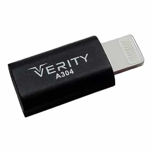 کابل و مبدل تبدیل میکرو یو اس بی به آیفون Verity A304