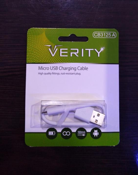 کابل میکرو یو اس بی Verity CB3125 A 20cm Verity CB 3125A USB To MicroUSB 0.2M