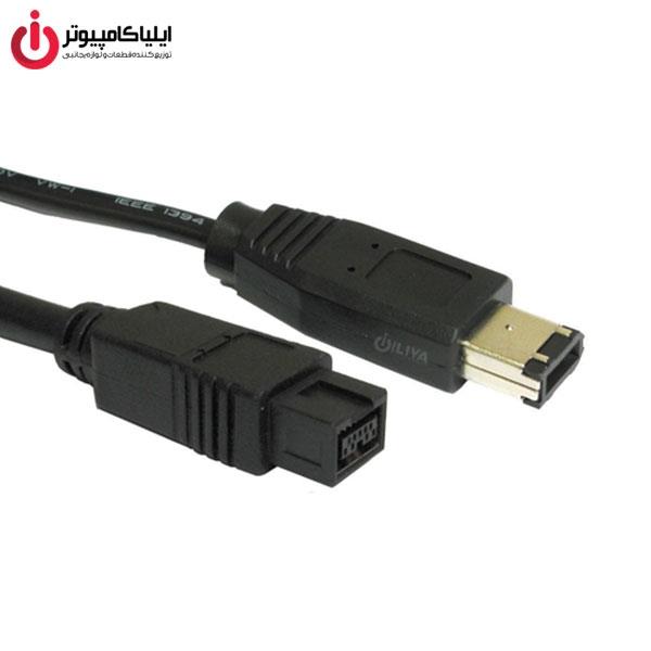 کابل دیتا 1394 تبدیل 8 پین به 6 پین امگا به طول 1.8 متر                                          Omega 1394 Firewire Cable 8 Pin To 6 Pin 1.8m