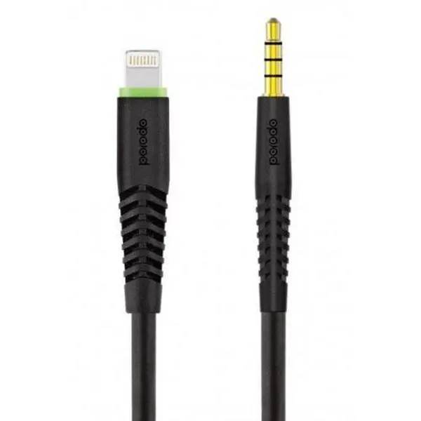 کابل تبدیل لایتنینگ به جک 3.5 میلی متری پرودو مدل PD-M8J150LX طول 1.2 متر Porodo PD-M8J150LX Lightning To AUX Cable 1.2m