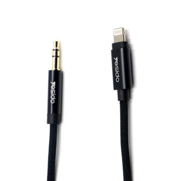 کابل تبدیل لایتنینگ به جک 3.5 میلی متری پرودو مدل PD-M8J150LX طول 1.2 متر Porodo PD-M8J150LX Lightning To AUX Cable 1.2m