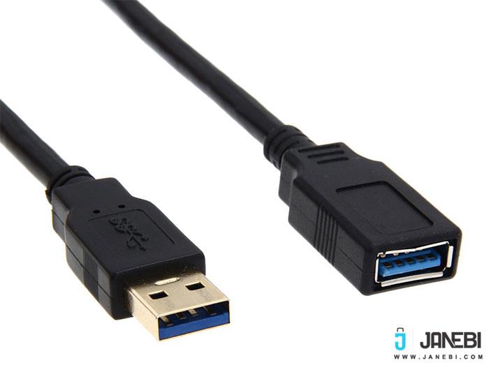 کابل تبدیل یو اس بی 3 نری به مادگی بافو BAFO FC USB 3.0 Type-A Male to Type-A Female Cable 1.5m BAFO FC USB 3.0 Type-A Male to Type-A Female Cable 1.5m