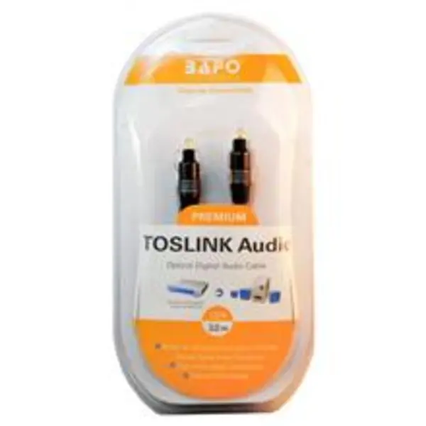 کابل اپتیکال صدا 3 متری لمونتک DIGITAL OPTICAL 3M Bafo 3M Toslink Optical Digital Audio Cable - 4