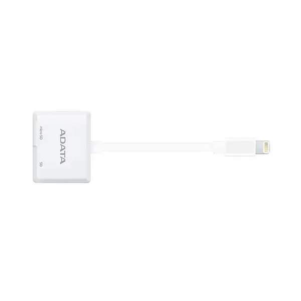 رم ریدر لایتنینگ ای دیتا مدل تو وی ترنسفر Adata Lightning Card Reader – Two-Way Transfer