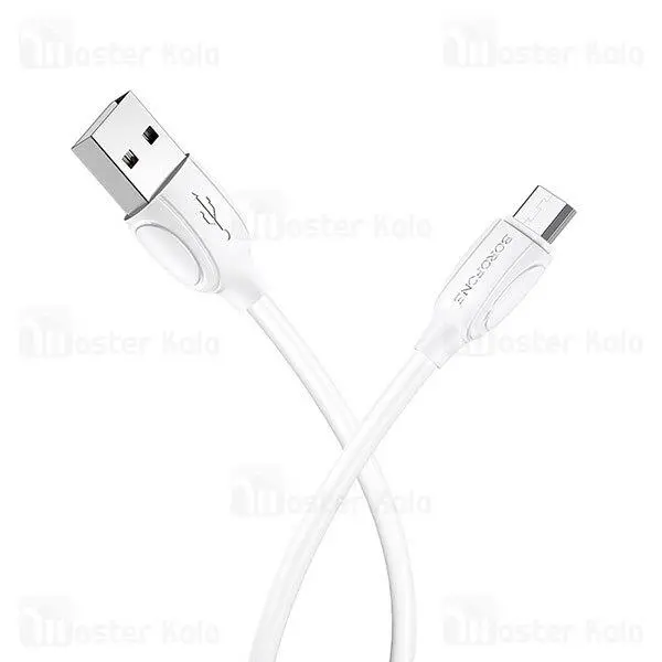 کابل میکرو یو اس بی بروفون Borofone BX19 Cable توان 2 آمپر و طول 1 متر... Borofone BX19 Benefit 1m lightning cable - 3