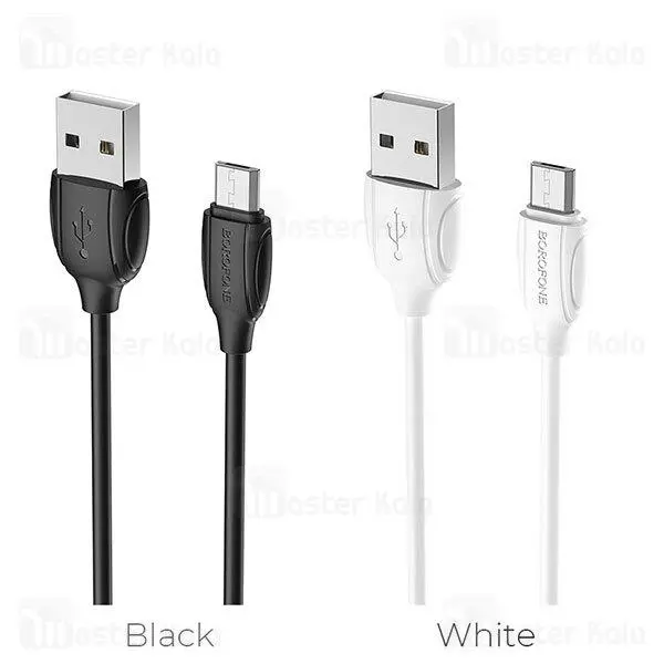 کابل میکرو یو اس بی بروفون Borofone BX19 Cable توان 2 آمپر و طول 1 متر... Borofone BX19 Benefit 1m lightning cable - 5