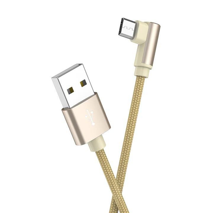 کابل کنفی میکرو یو اس بی Borofone BX26 1m یکسر L  BOROFONE BX26 USB to Lightning Cable 1m