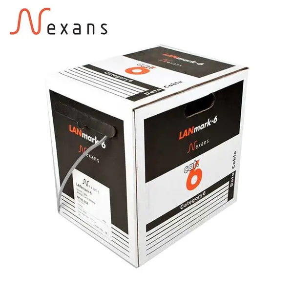 کابل شبکه نگزنس Cat6 UTP روکش PVC حلقه 305 متری تمام مس حلقه ای Infilink Cable CAT6 UTP, High Performance, PVC 305M