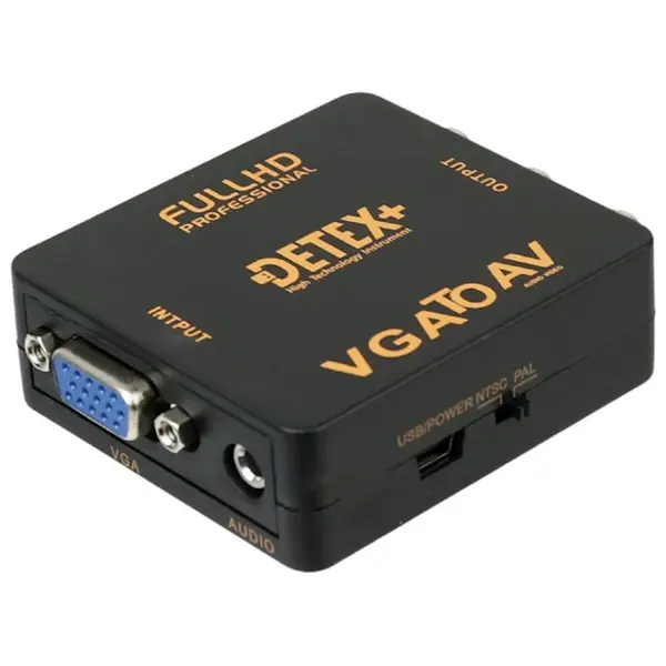 کابل و مبدل تبدیل Detex+ VGA to AV