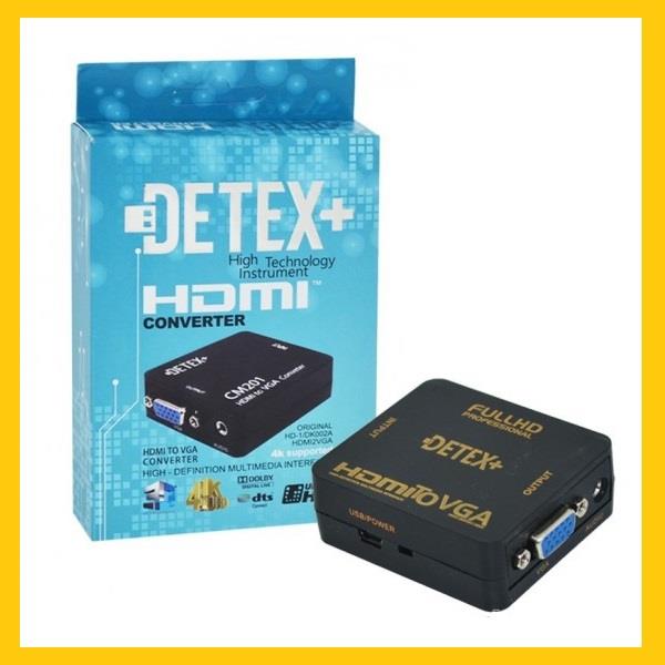 کابل و مبدل تبدیل HDMI به VGA دتکس Detex HDMI to VGA