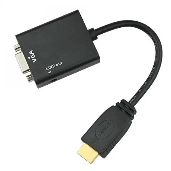 تبدیل HDMI به VGA همراه با کابل صدا امگا Omega HDMI To VGA With Audio Cable