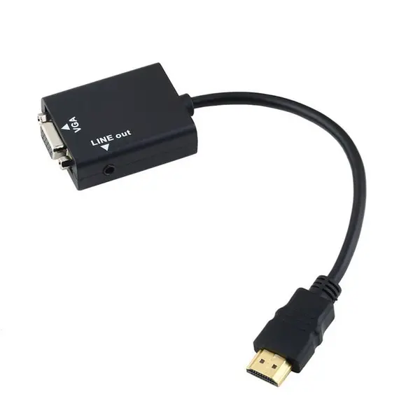 تبدیل HDMI به VGA همراه با کابل صدا امگا Omega HDMI To VGA With Audio Cable