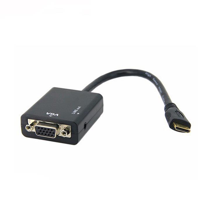 تبدیل HDMI به VGA همراه با کابل صدا امگا Omega HDMI To VGA With Audio Cable
