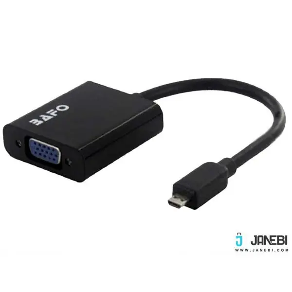 تبدیل Micro HDMI به VGA بافو مدل BF-2622 Bafo BF-2622 Micro HDMI To VGA With Audio and Power Converter