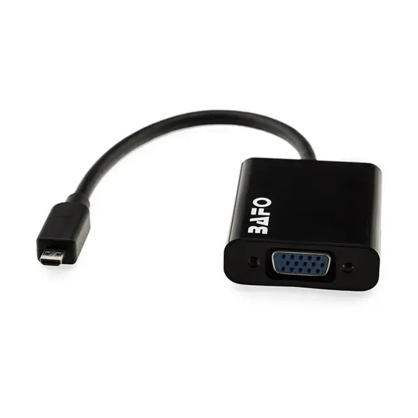 تبدیل Micro HDMI به VGA بافو مدل BF-2622 Bafo BF-2622 Micro HDMI To VGA With Audio and Power Converter