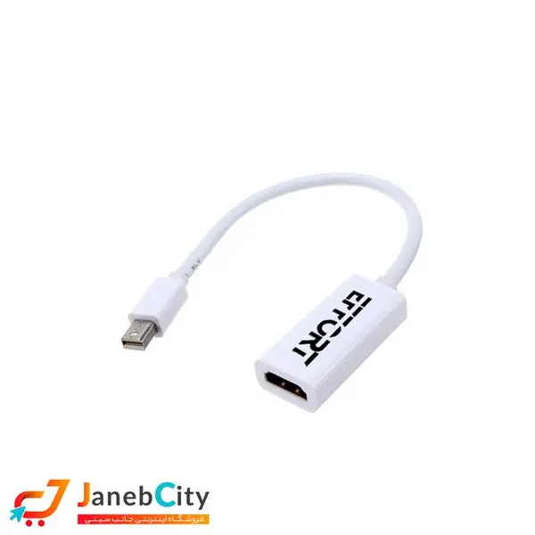 کابل و مبدل تبدیل miniDisplay به HDMI ایفورت مدل EF-152 effort minidisplay to HDMI ef-152