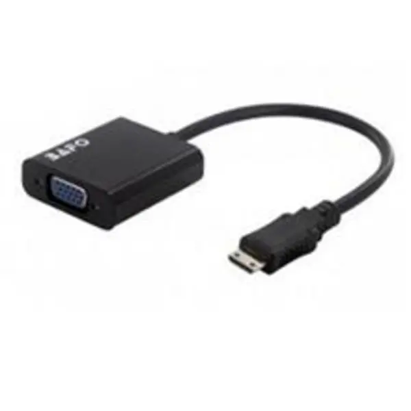 مبدل پورت Mini HDMI به VGA بافو مدل BF-2621 Bafo BF-2621 Mini HDMI To VGA With Audio and Power Converter - 3