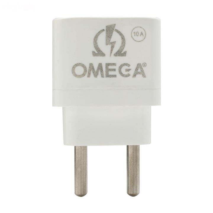 کابل و مبدل تبدیل ۳ به ۲ برق ۱۰ آمپر Omega 14732