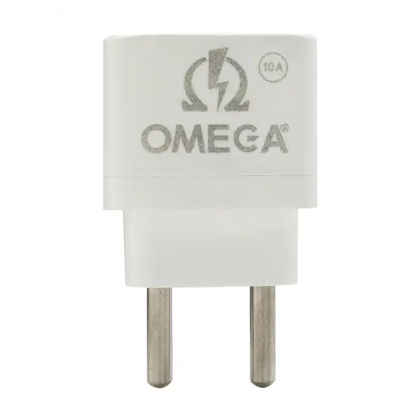 کابل و مبدل تبدیل ۳ به ۲ برق ۱۰ آمپر Omega 14732
