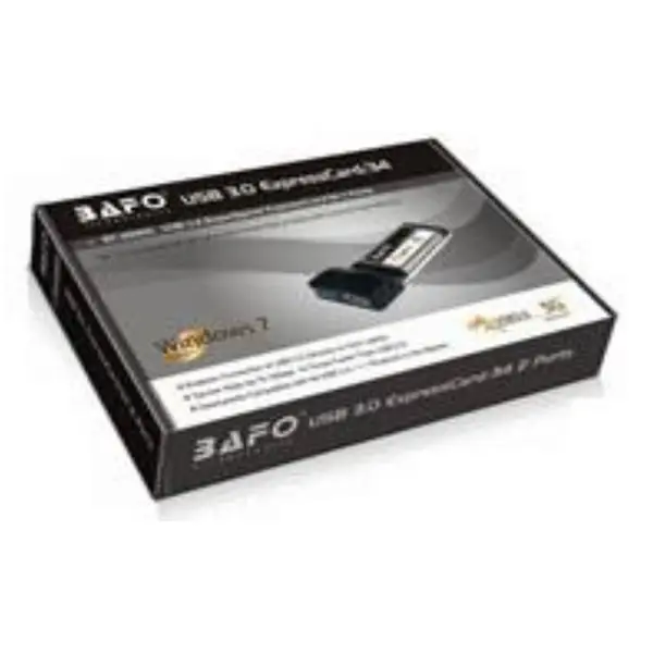 کارت تبدیل PCMCIA به USB3.0 دو پورت بافو Bafo 2port USB3.0 PCMCIA Express card 34mm - 3
