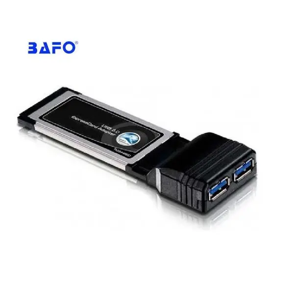 کارت تبدیل PCMCIA به USB3.0 دو پورت بافو Bafo 2port USB3.0 PCMCIA Express card 34mm - 4