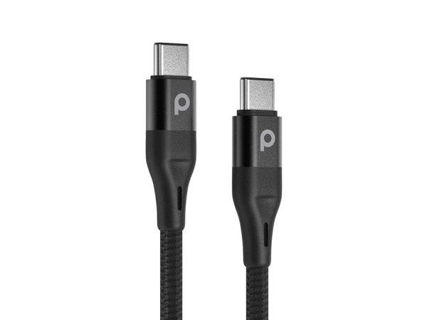 کابل دو سر تایپ سی پورودو Porodo Aluminum Braided USB-C to USB-C Cable 1.2m 60W