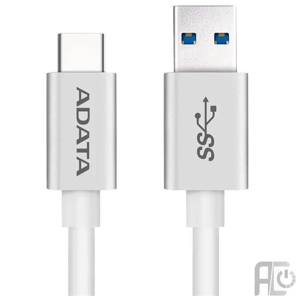 کابل تبدیل USB به لایتنینگ فاکسکان طول 1 متر - رنگ: سفید Cable: A-Data USB3.0 To USB Type-C 1m