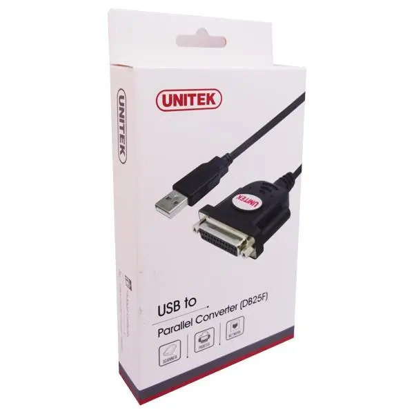 تبدیل USB به 25 پین Parallel یونیتک مدل Y-121 Unitek Y-121 USB To Parallel DB25F Data Converter