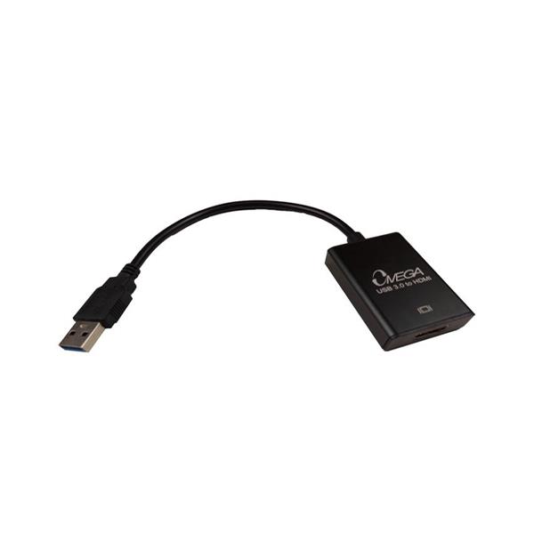 کابل و مبدل تبدیل USB3.0 به HDMI امگا مدل OM-UH001