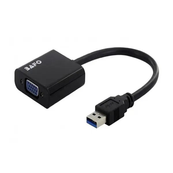 کابل تبدیل USB3.0 to VGA بافو BF-2631 BAFO Bafo BF-2631 USB 3.0 to VGA Cable Adapter - 2