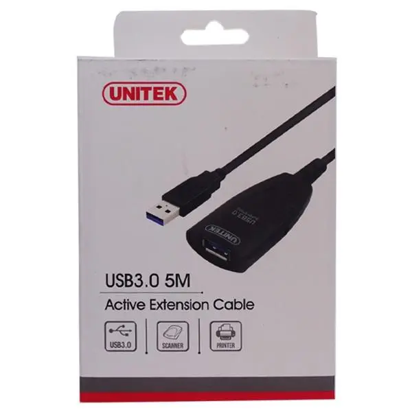 مبدل USB 3.0 به USB 3.0 یونیتک مدل Y-3015 طول 5 متر Unitek Y-3015 USB 3.0 To USB 3.0 Adapter 5m - 3