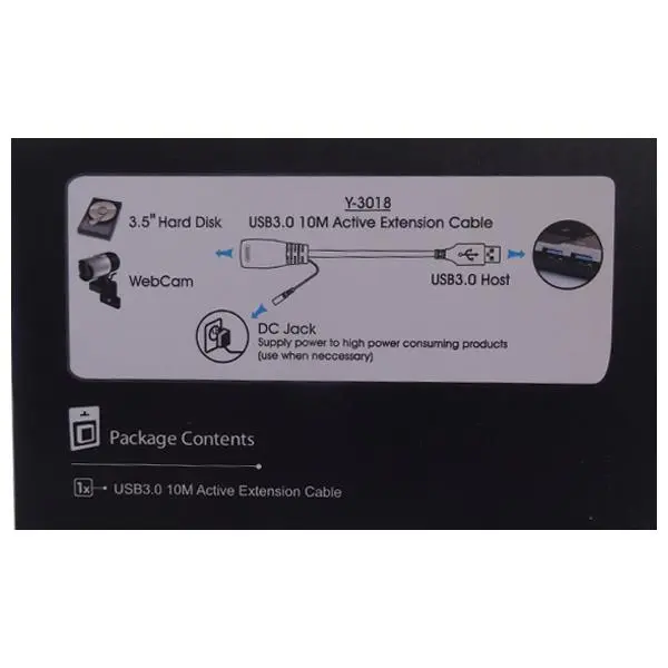 مبدل USB 3.0 به USB 3.0 یونیتک مدل Y-3018 طول 10 متر Unitek Y-3018 USB 3.0 To USB 3.0 Adapter 10m - 4